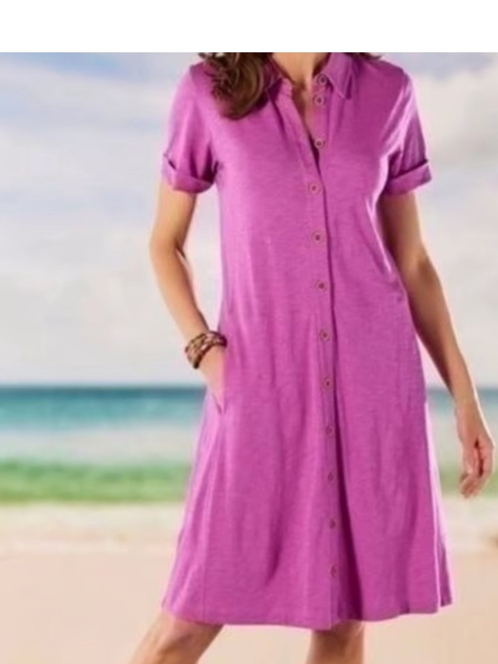 Soft Surroundings
Soft Surroundings Filipa
Shirtdress Light Fushia Size Medium